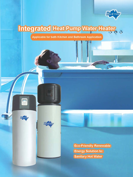 Alles in een R134a R410a huishoudelike waterverwarmer